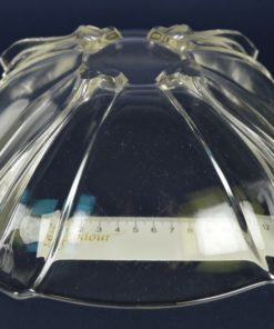 Schaal kleurloos glas vierkant Bohmen