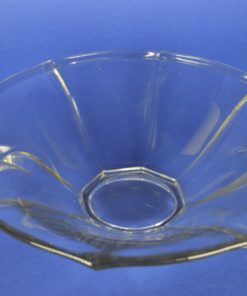 Schaal kleurloos glas met oren Bohmen