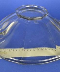 Schaal kleurloos glas met oren Bohmen