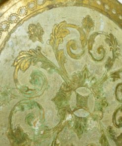 Bijzettafeltje goud, hout en papier-maché