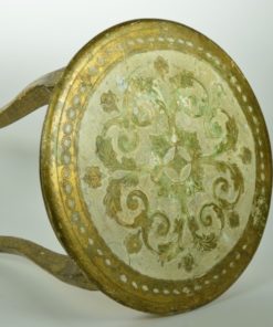 Bijzettafeltje goud, hout en papier-maché