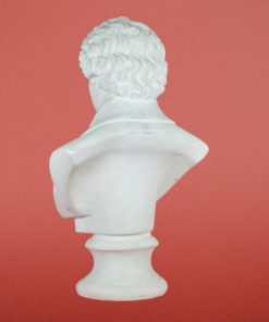 Mozart buste wit keramiek