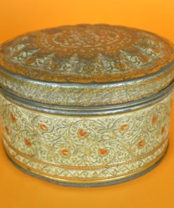 Koekblik goudkleurig rond