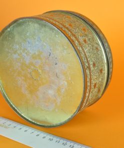 Koekblik goudkleurig rond