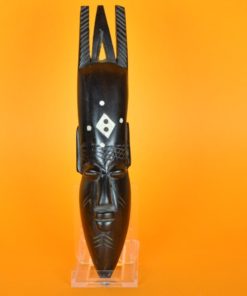 Minimasker met witte ruit en stippen