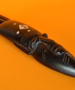 Minimasker met witte ruit en stippen