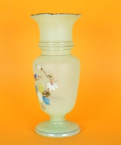 Vaas opaline glas groen - Art Nouveau