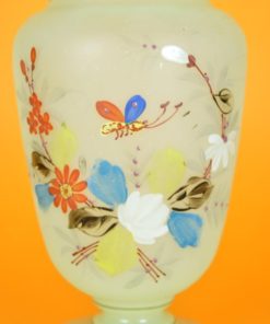 Vaas opaline glas groen - Art Nouveau