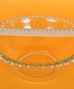 Schaal glas parelrand