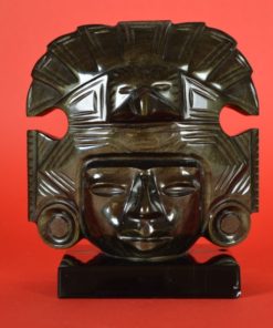 Goud obsidiaan Godenbeeld Teotihuacán