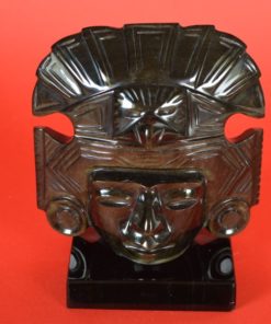 Goud obsidiaan Godenbeeld Teotihuacán
