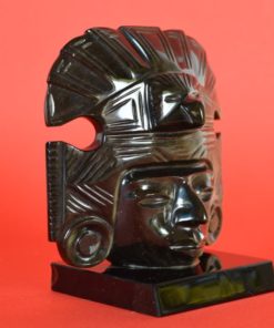 Goud obsidiaan Godenbeeld Teotihuacán