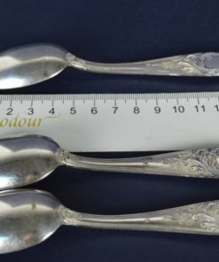 Verzilverde koffielepels barok