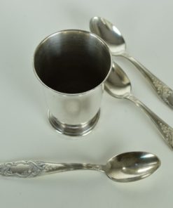 Verzilverde koffielepels barok