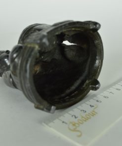 Boeddha van tin met wierook bakje