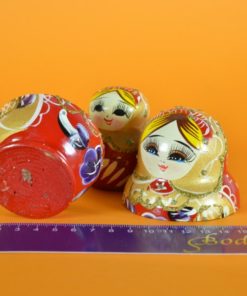 Matroesjka rood met glitter