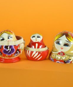 Matroesjka rood met glitter