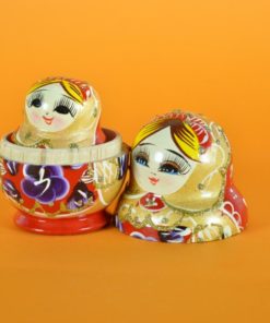 Matroesjka rood met glitter