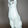 Witte kat porselein groot