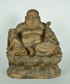 Lachende boeddha houtlook
