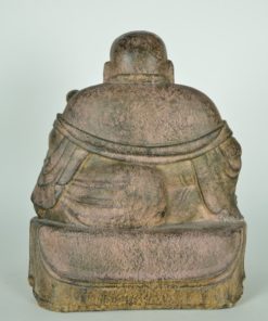 Lachende boeddha houtlook