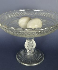 Presenteerschaal van glas op voet robuust