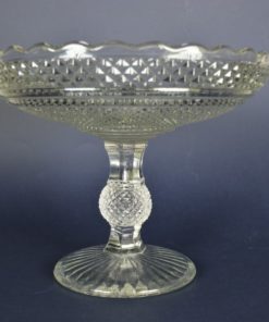 Presenteerschaal van glas op voet robuust