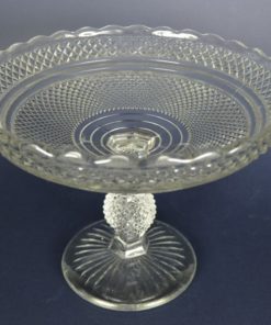 Presenteerschaal van glas op voet robuust