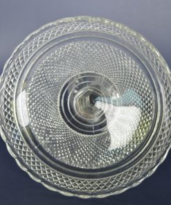 Presenteerschaal van glas op voet robuust