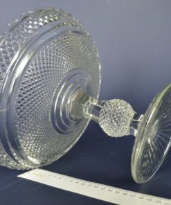 Presenteerschaal van glas op voet robuust