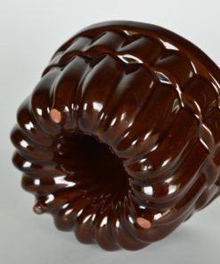 Bakvorm tulband bruin keramiek