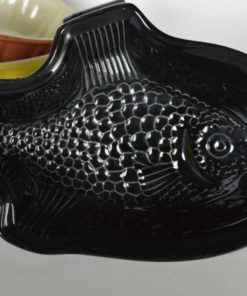 Bakvorm puddingvorm patévorm zwart keramiek