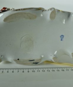 Tafellamp Frankenthal porselein muzikaal tafereel met harp