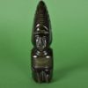 Goud obsidiaan beeld van Mexicaanse krijger