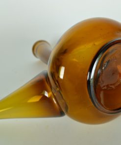 Porrón, karaf amberkleurig glas een liter