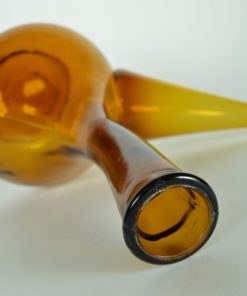 Porrón, karaf amberkleurig glas een liter