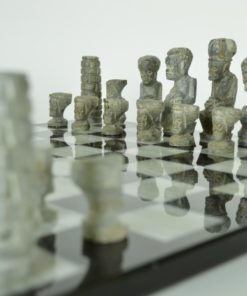 Schaakspel Afrikaans natuursteen bord en stukken