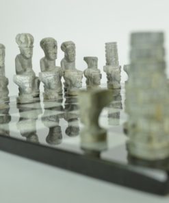 Schaakspel Afrikaans natuursteen bord en stukken