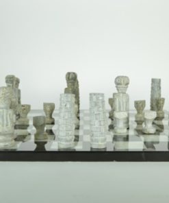 Schaakspel Afrikaans natuursteen bord en stukken