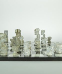 Schaakspel Afrikaans natuursteen bord en stukken