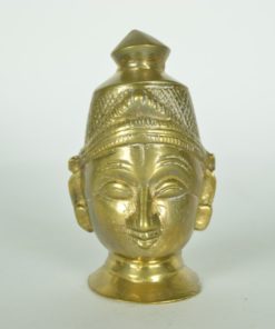 Beeld hoofd van de Hindoeïstische god Shiva - koper