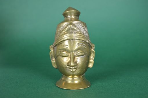Beeld hoofd van de Hindoeïstische god Shiva - koper