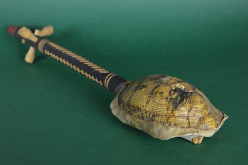 Vintage Gunibri Afrikaans-Marokkaans schildpadschild instrument