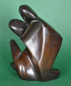 Hout sculptuur De Kus