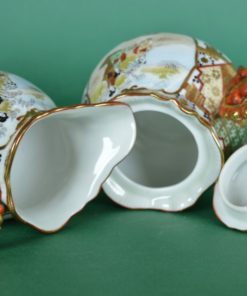 Melkkan en suikerpot Japans met parelrand