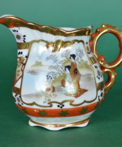 Melkkan en suikerpot Japans met parelrand