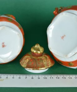 Melkkan en suikerpot Japans met parelrand