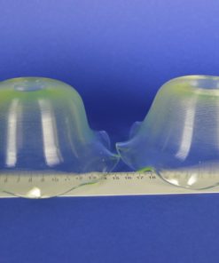 Glazen schaaltjes uranium glas