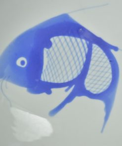 Diep bord met koi karper - porselein