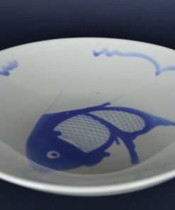 Diep bord met koi karper - porselein